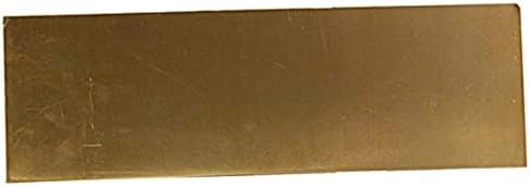 Латунная плоча UMKY Латунное плоско суровини, за обработка на метали, 1,2x100x150 мм, 1,5x200x300 мм Метално