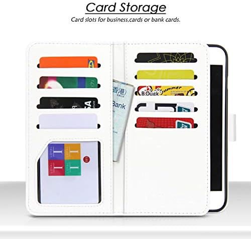 Калъф Dailylux за iPhone 8 Plus, iPhone 7 Plus - [Вградени 9 слотове за карти] Чанта-портфейл от изкуствена