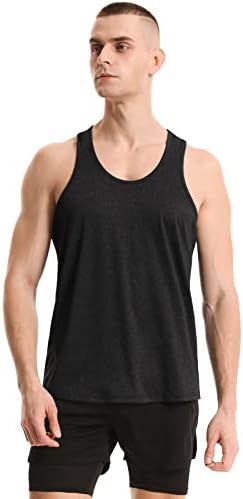 AMVELOP/Мъжки Тениски за суха засаждане на мускулите, Тениски За тренировки с Y-Образно деколте на гърба, Тениски
