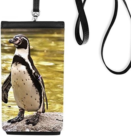 Южен Океански Пингвин Антарктическа Науката Природа На Телефона В Чантата Си Портфейл Окачен Мобилен Калъф Черен Джоба