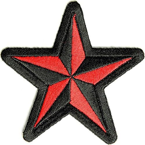 Светоотражающая нашивка под формата на червени и черни звезди (3 X 3 инча) за 4,95 долара с безплатна доставка от San Diego Leather