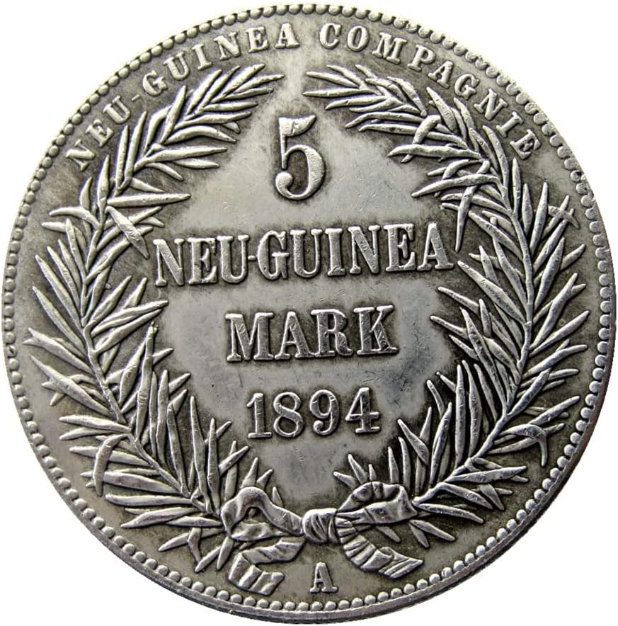 Немска Възпоменателна Монета, Деноминирани 5 марки 1894 г., Чуждестранна Копие от Медна монета