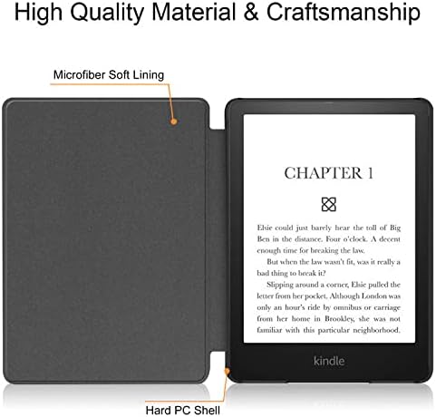 Калъф за изцяло новия Kindle Paperwhite 11-то поколение 2021 година на издаване - Здрав калъф с функция за автоматично