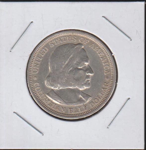 Отстъпка за Световната изложба в Колумбия 1893 г. (90% сребро) За избор на полдоллара Малки детайли