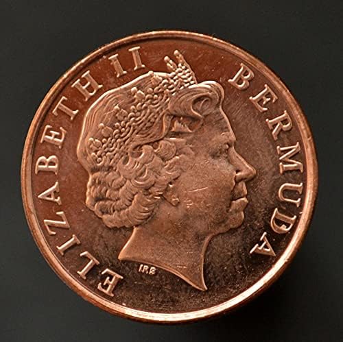 Монети на Бермудските острови по 1 точка (Магнитни 2008 Животно - Царица на Свине 19 мм Медни монети KM107A