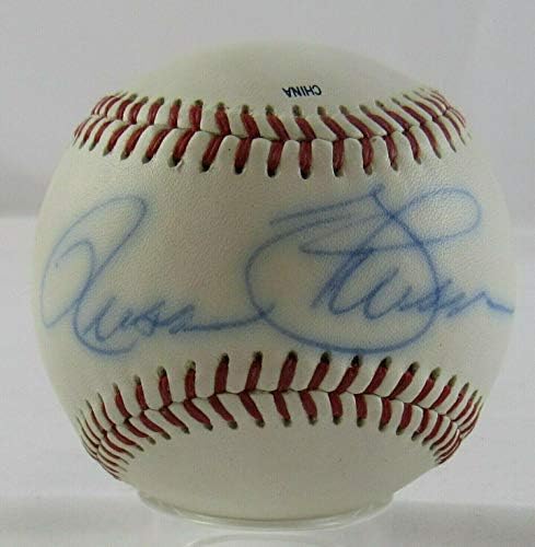 Ръс Джонсън Подписа Автограф Rawlings Baseball B97 - Бейзболни Топки С Автографи