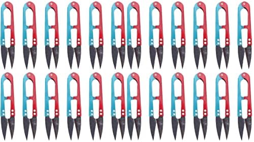 VICASKY Tool Инструменти за 24 Броя U-образни Шевни ножици Направи си сам Ръчно изработени с препратка ножица Направи си сам с препратка ножица Ножица За Многоцветен Подр?