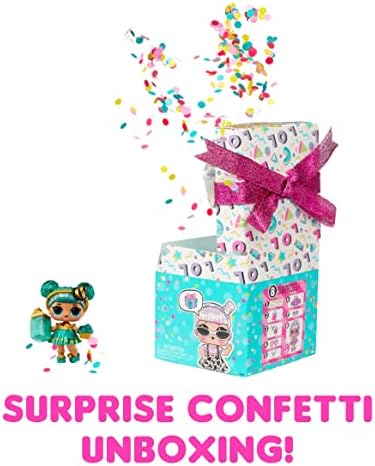 Л. Оа Л. Изненада! Конфети Поп на Рожден Ден - с Колекционерски кукли, 8 изненади, распаковкой Конфети-изненада, Аксесоари, Кукли ограничена серия, опаковане на подаръ