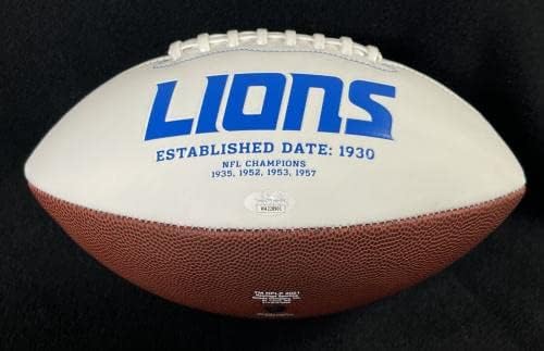 Малкълм Родригес е Подписал и написа Detroit Lions Football JSA COA One Pride - Футболни топки с автографи