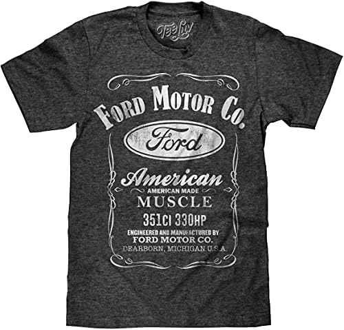 Тениска Luv Мъжки Ford American Made Muscle Shirt - Выцветшая Риза На Ford Motor Company