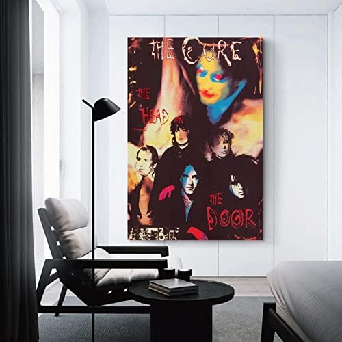 LOEBKE Рок-група The Cure Ретро Музикален Плакат, Декоративна живопис с маслени бои, Платно, Стенни Плакати