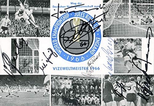 Световно първенство по футбол 1966 автограф, снимка с автограф на пощенска картичка