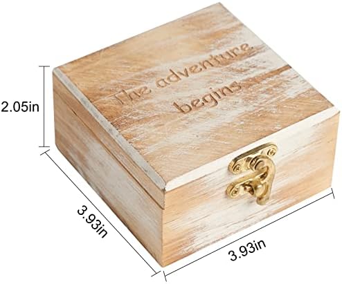 Кутия за пръстени за Сватбената церемония, Калъф за Бижута за Пътуване, Декоративна Кутия за Церемония на г-н