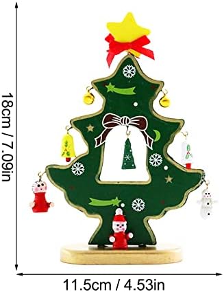 Коледна Украса На Коледна Елха Дядо Коледа, Снежен Човек Дървени Орнаменти Са Подходящи За Плот На Прозореца