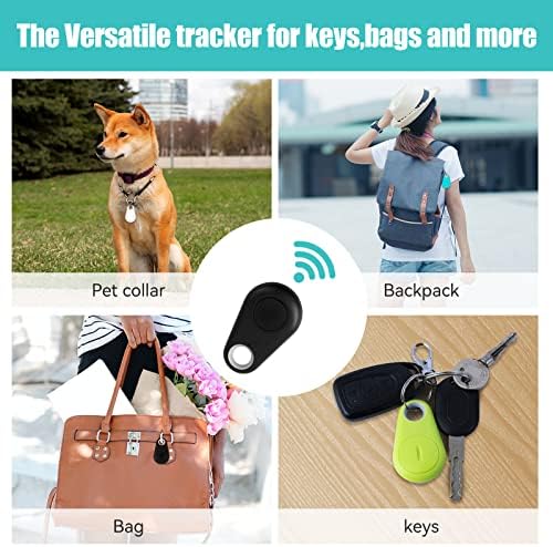 [4 опаковки] Проследяване на обекти Bluetooth тракер, устройство за търсене на ключове, устройство за търсене на предмети за деца, ключовете за домашни любимци, чантата з