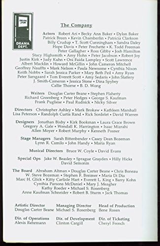Книгата на Лиз, билборд бродвейской пиеси + Ейми Седарис , Джаки Хофман , Чък Коггинс , Дейвид Ракофф