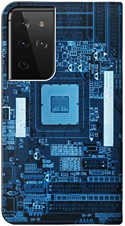 Дънна платка с процесор RW1814, панти калъф от изкуствена кожа за Samsung Galaxy S21 Ultra 5G