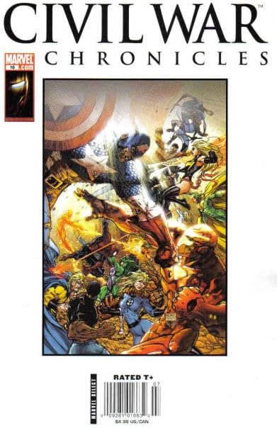 Хрониките на гражданската война 10 (павилион за вестници) VF / NM; Комиксите на Marvel | Майкъл Търнър