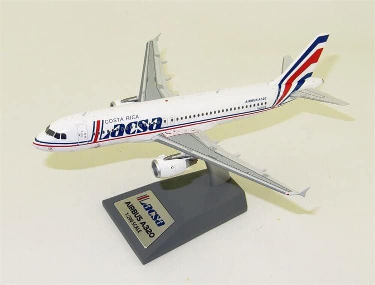 Самолет Airbus A320-200 N481GX Flight 200 LACSA със стойка, Издаден в Ограничен Тираж в размер 1/200 ПАРЧЕТА, Готови модел