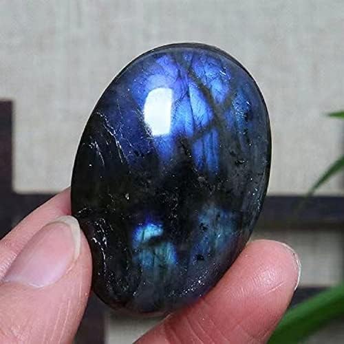 DOURU Natürliche Mondschein-Labradorit-Kristallstein-Verzierungen Roherz-Probe Energy Stone (Size : 165-175g)