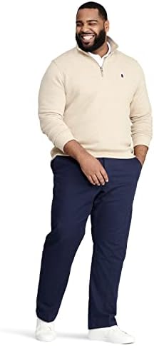 Мек вълнен плат Пуловер IZOD Men ' s Big and Tall Предимство Performance със закопчалка на една четвърт от мълния,