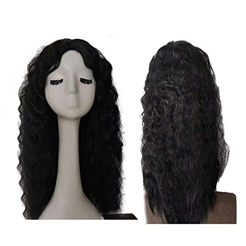 Перука с къдрава коса отпред, коси, бесклеевой завързана перука V Show, завързана преди за жени, човешка коса