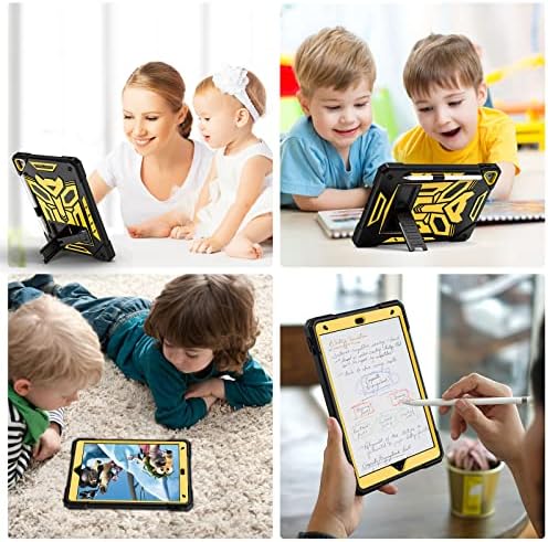 калъф за iPad 9-то поколение, за децата, Калъф за iPad 8-ви / 7-то поколение 10.2 с поставка за моливи, Сладък