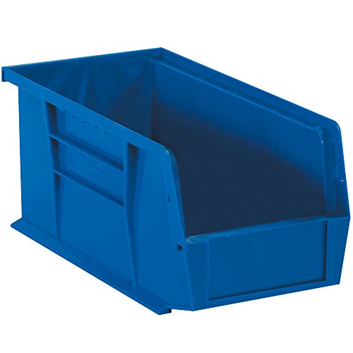 Пластмасови кутии за подреждане и окачване, 18 x 8 1/4x 9, Синьо, 6 бр./Калъф с отстъпка за Доставка от САЩ