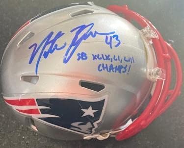 Мини-каска с автограф Нейта Эбнера - Мини-каски NFL с автограф