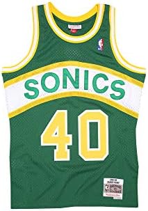 Мичъл и Нес Шон Кемп Сиатъл суперсоникс се НБА Свингман 94-95 Джърси - Зелен